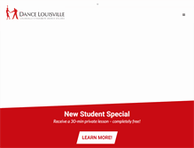 Tablet Screenshot of dancelouisville.com